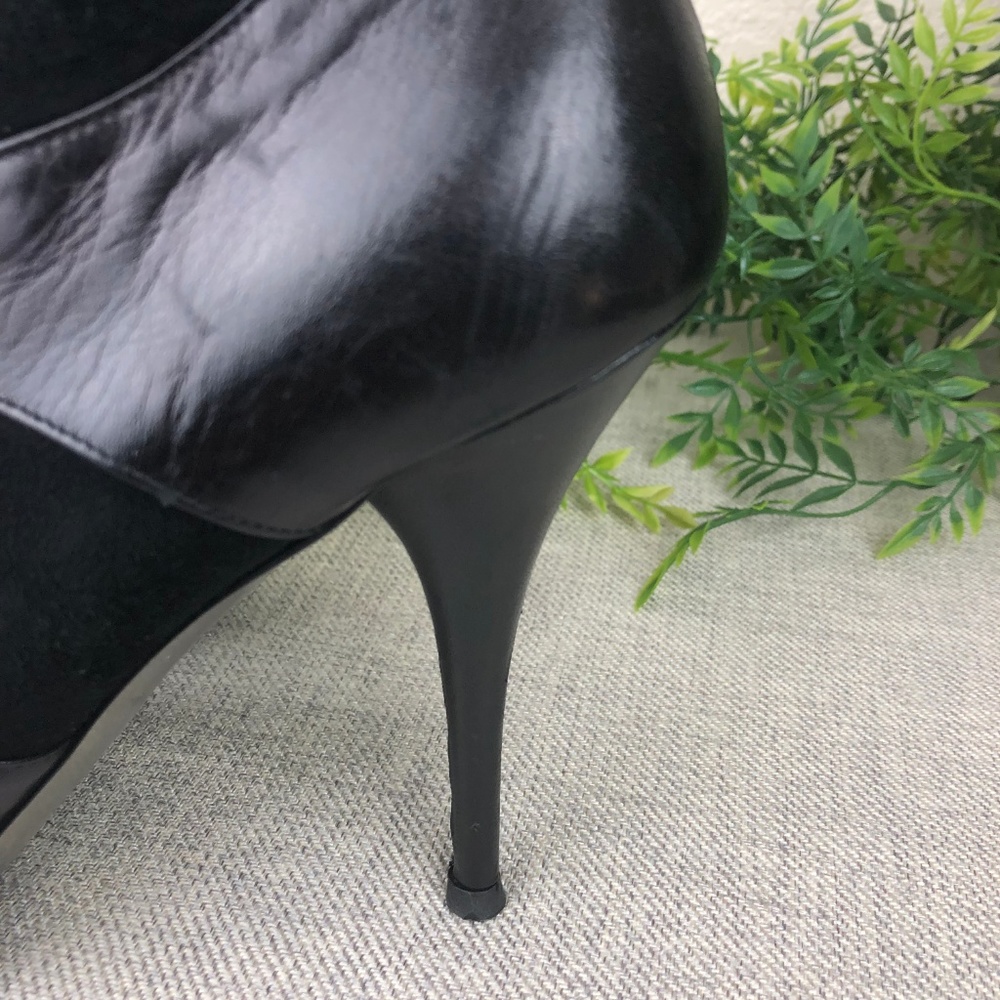 Miu Miu Leather and Suede Sock Boots - Picture 3 of 8